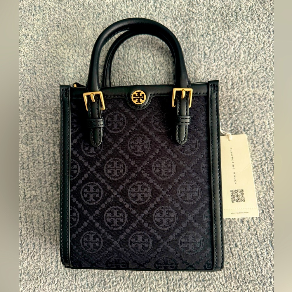 NWT Mini T Monogram North/South Crossbody Tote